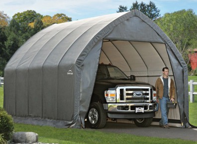 garage en toile de tente